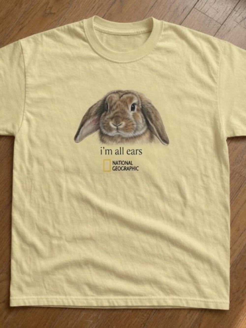 National Geographic "I'm All Ears" Rabbit Graphic Tee